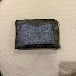 Coach Black and Navy Card Holder